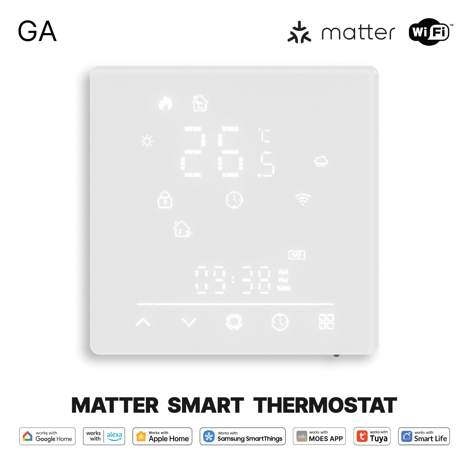 Matter Water Heating Thermostat 5A