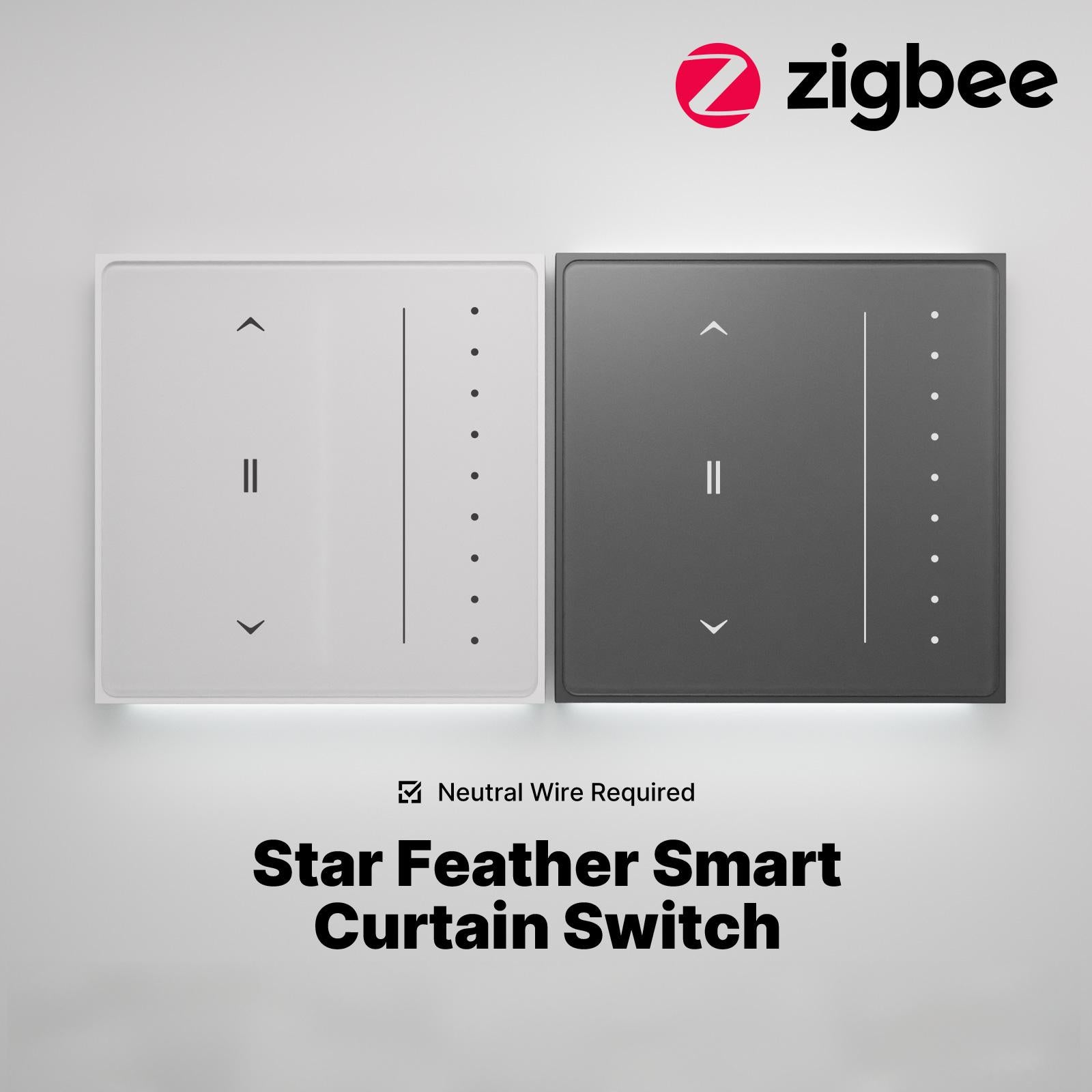 Star Feather Zigbee Curtain Switch (EU)